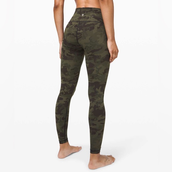 Lululemon Camo SET - Wunder Under 28” and Energy Bra in Green Incognito Camo - 4 - Picture 4 of 7